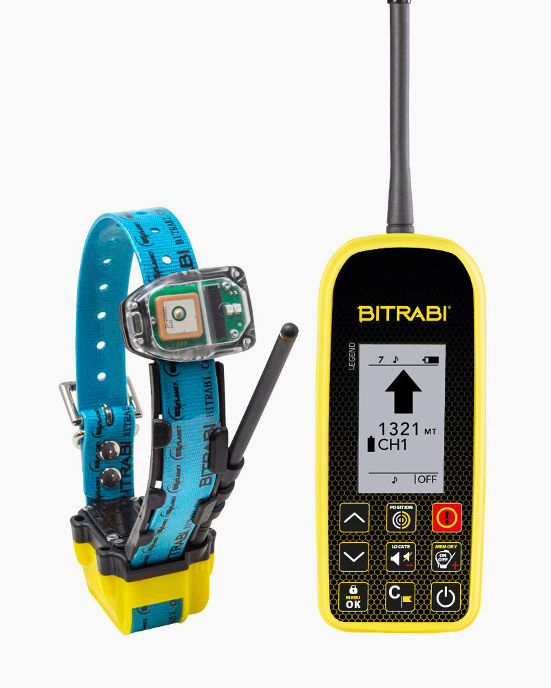 Kit MITO 5300 collare satellitare e GSM per cani da caccia + localizzatore satellitare GPS per cani da caccia BS PLANET 103 LEGEND
