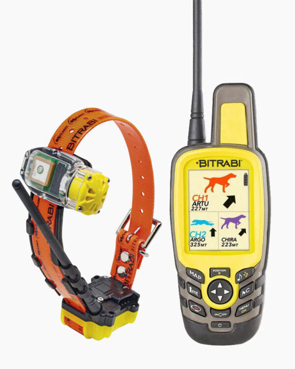 Kit MITO 5100 PRO collare satellitare per cani da caccia + 3003 EVOMAP ELITE localizzatore satellitare GPS per cani da caccia